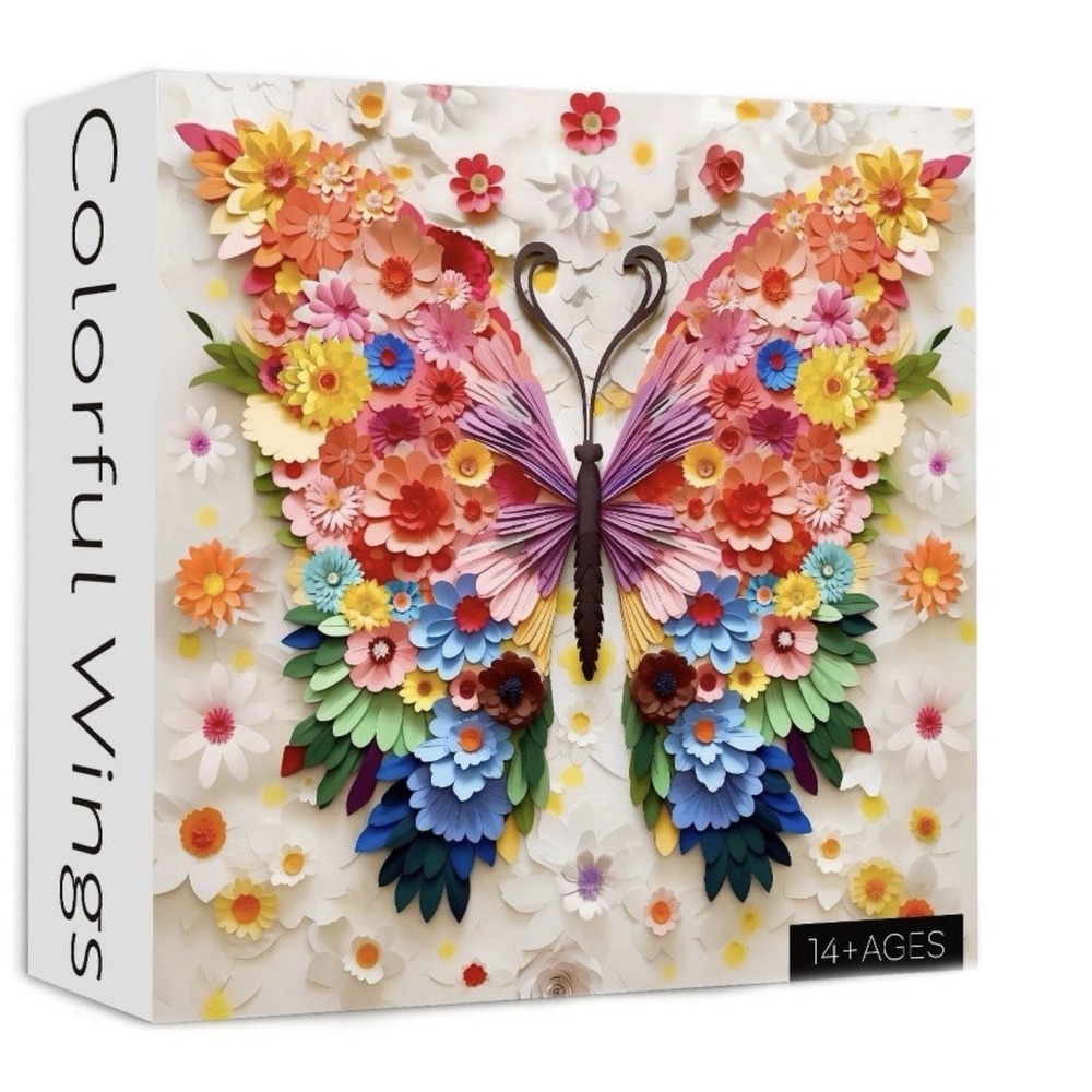 PPuzzling COLORFUL WINGS Butterfly Jigsaw Puzzle 1000 Pieces NIB Factory Sealed